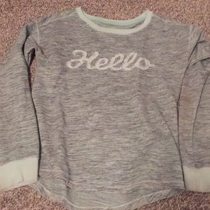 blue and seagreen long sleeve